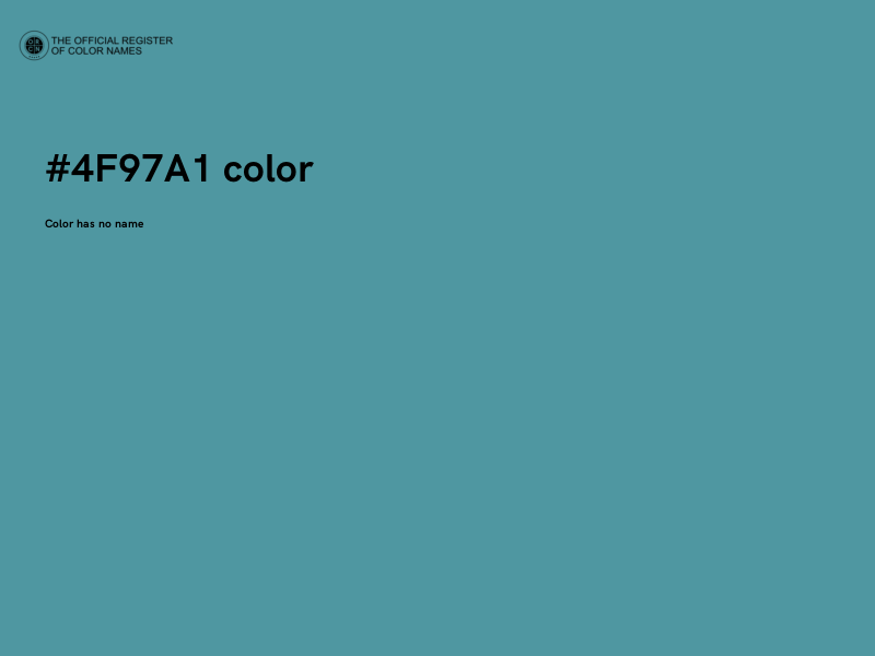 #4F97A1 color image