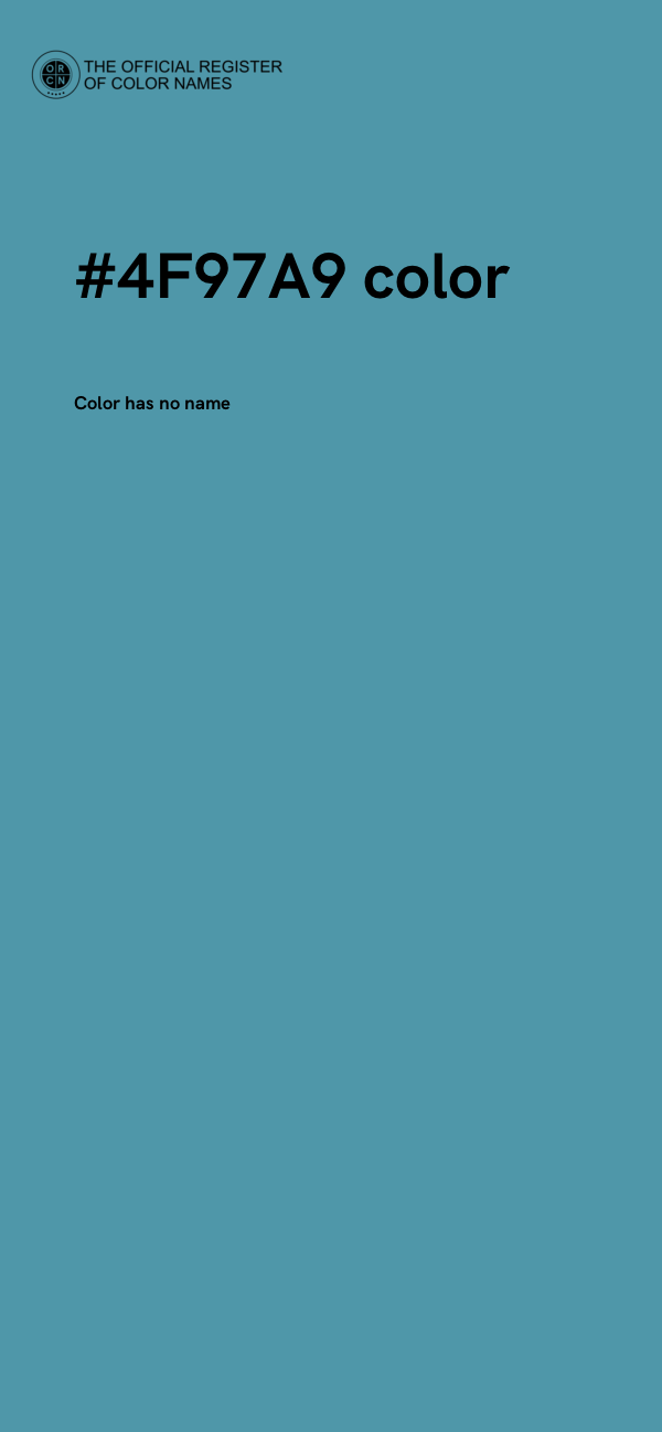 #4F97A9 color image
