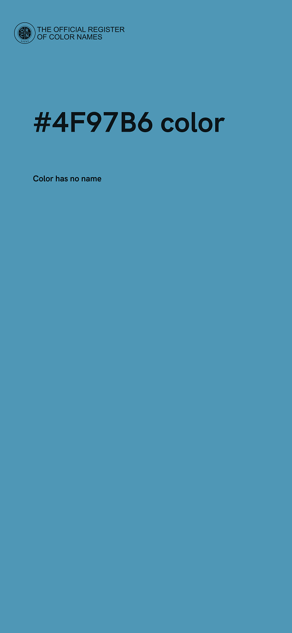#4F97B6 color image