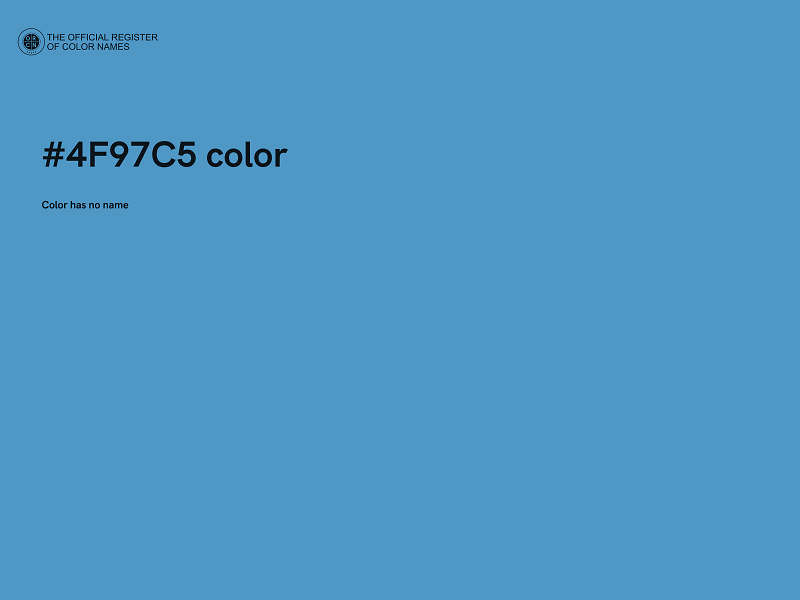 #4F97C5 color image
