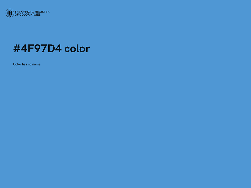 #4F97D4 color image