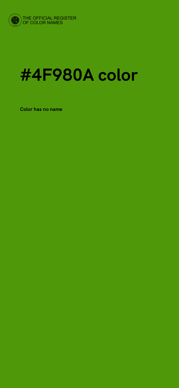 #4F980A color image