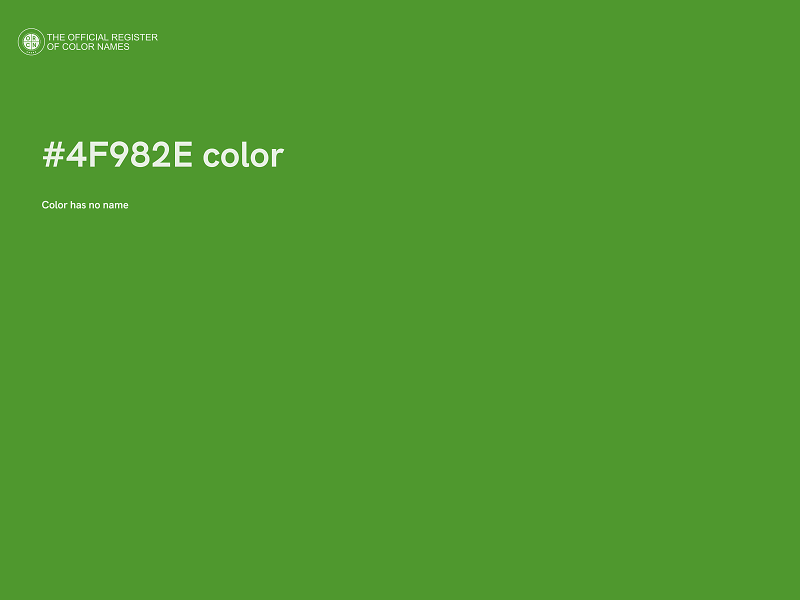 #4F982E color image