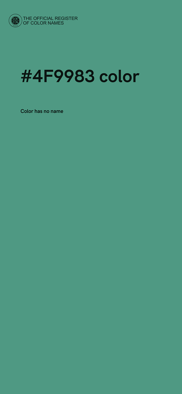 #4F9983 color image