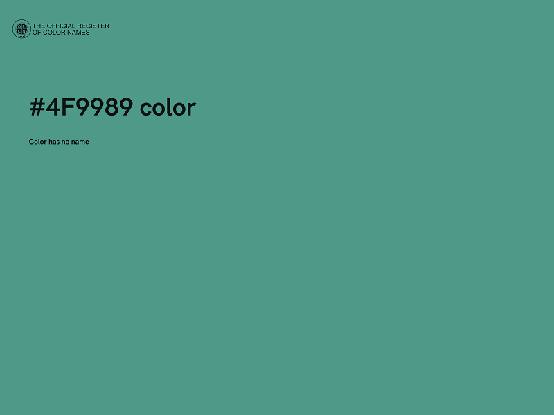 #4F9989 color image