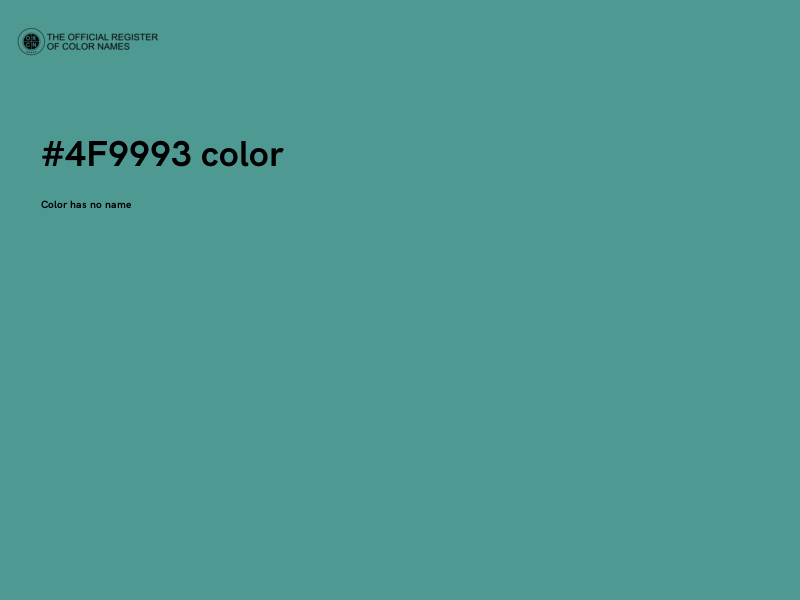 #4F9993 color image