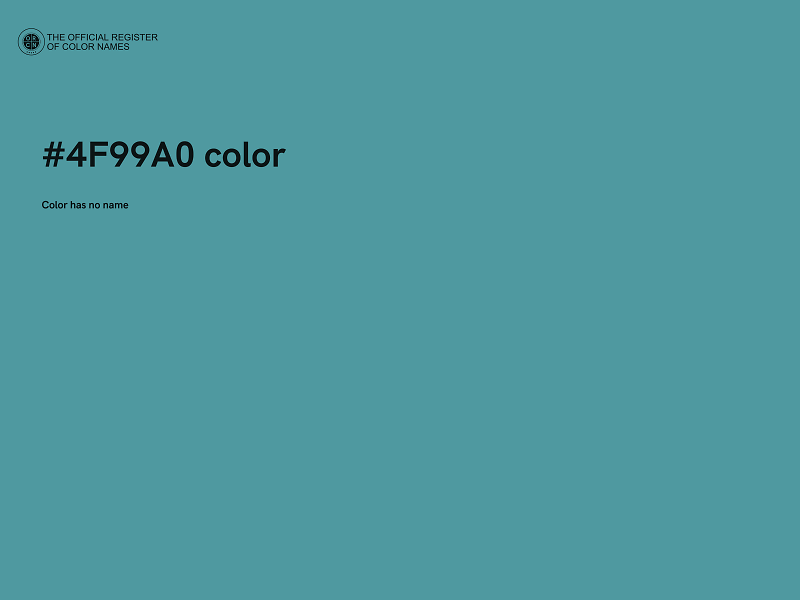 #4F99A0 color image