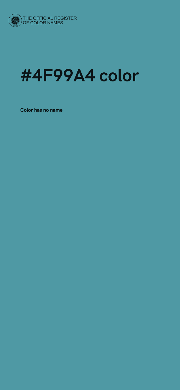 #4F99A4 color image