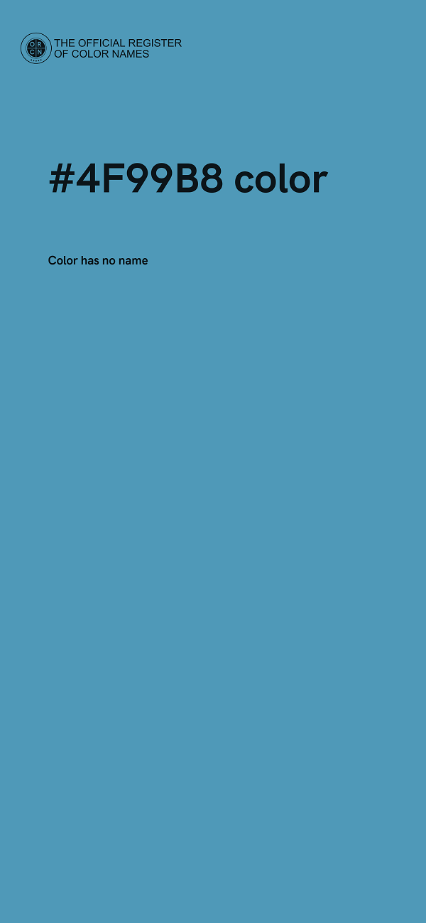 #4F99B8 color image
