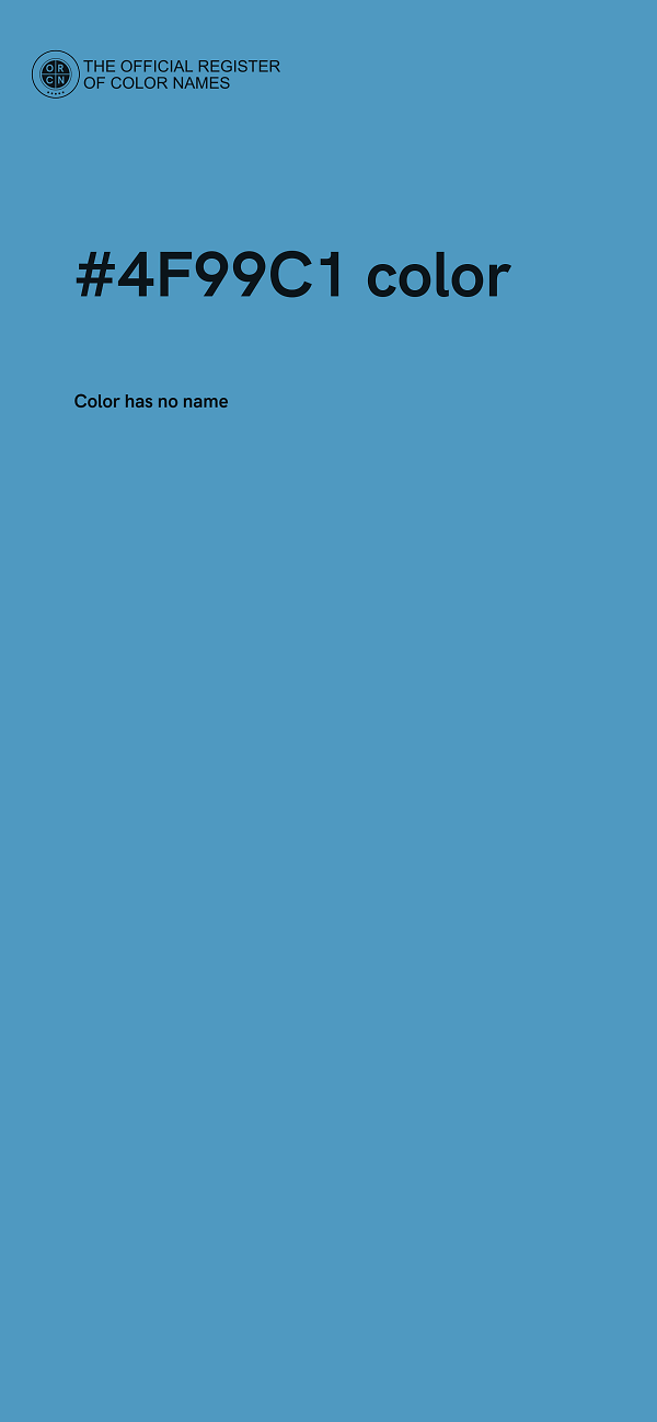 #4F99C1 color image