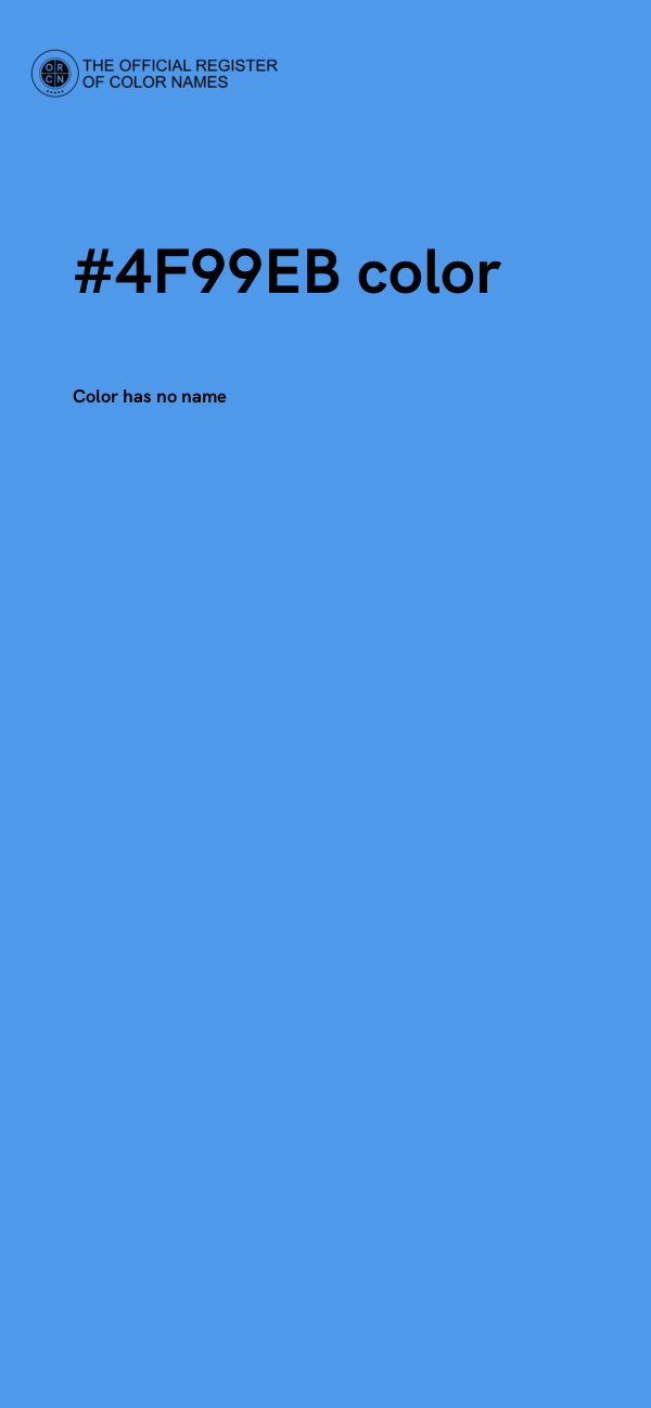 #4F99EB color image