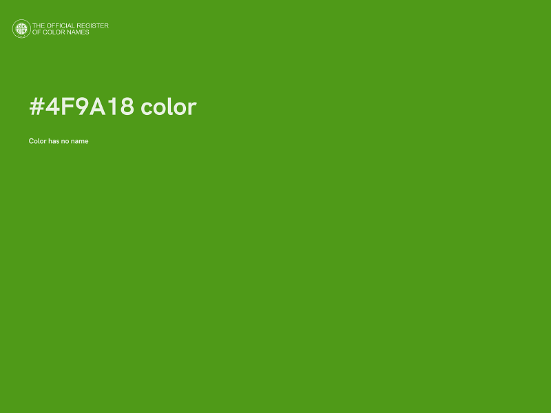 #4F9A18 color image