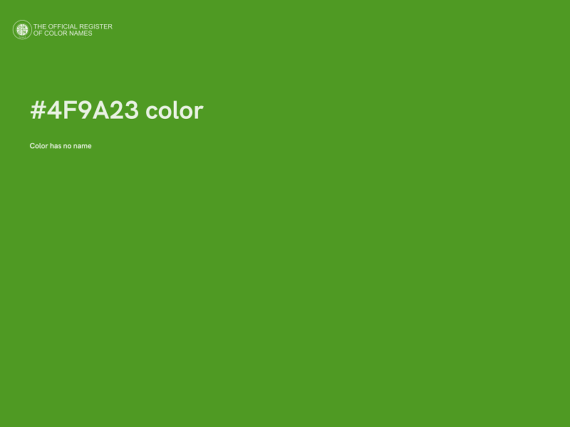 #4F9A23 color image