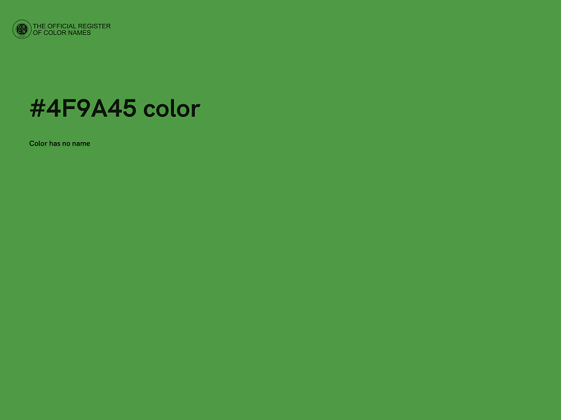 #4F9A45 color image