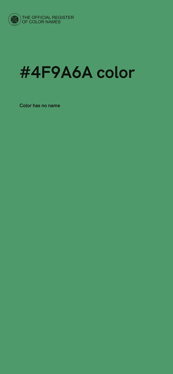 #4F9A6A color image