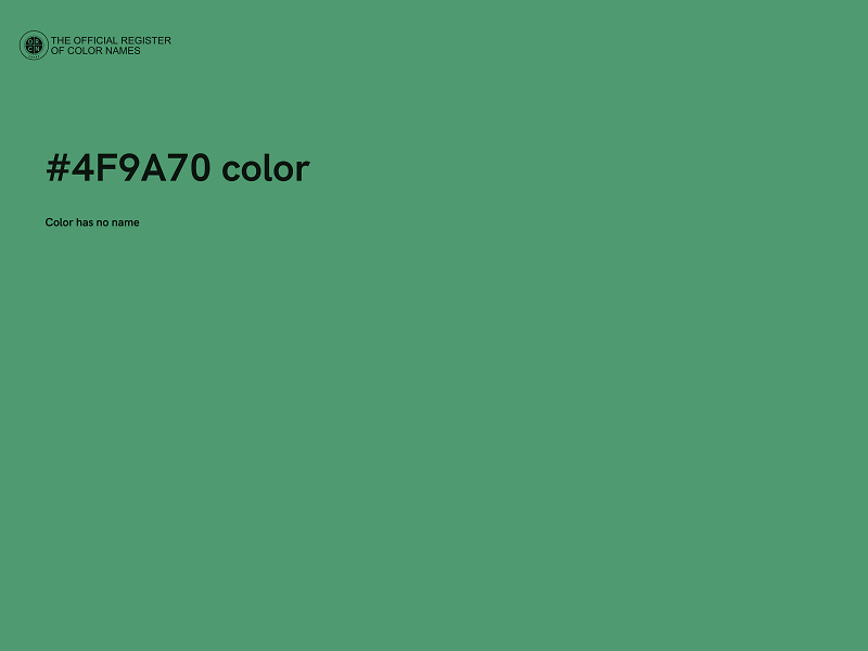 #4F9A70 color image