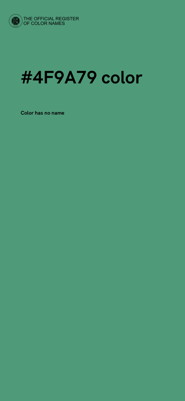 #4F9A79 color image