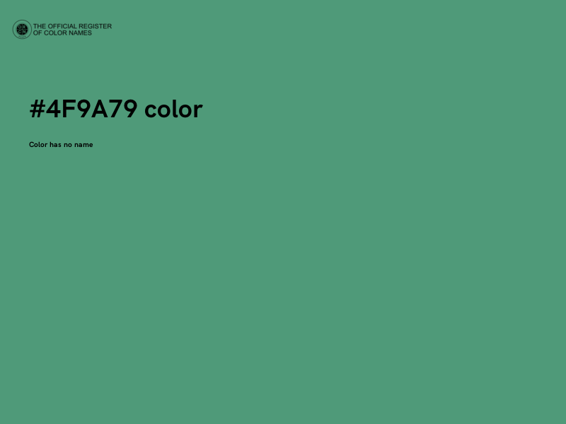 #4F9A79 color image