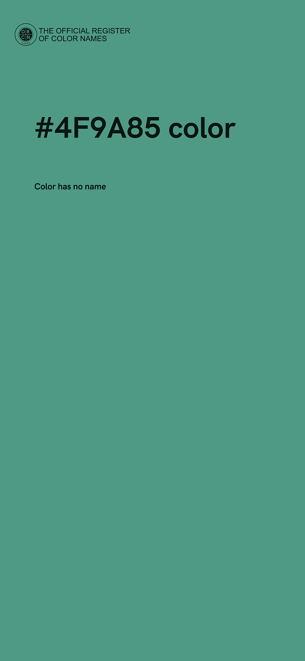 #4F9A85 color image
