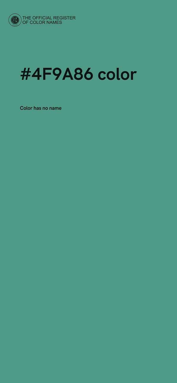 #4F9A86 color image