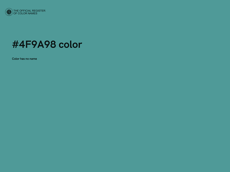 #4F9A98 color image