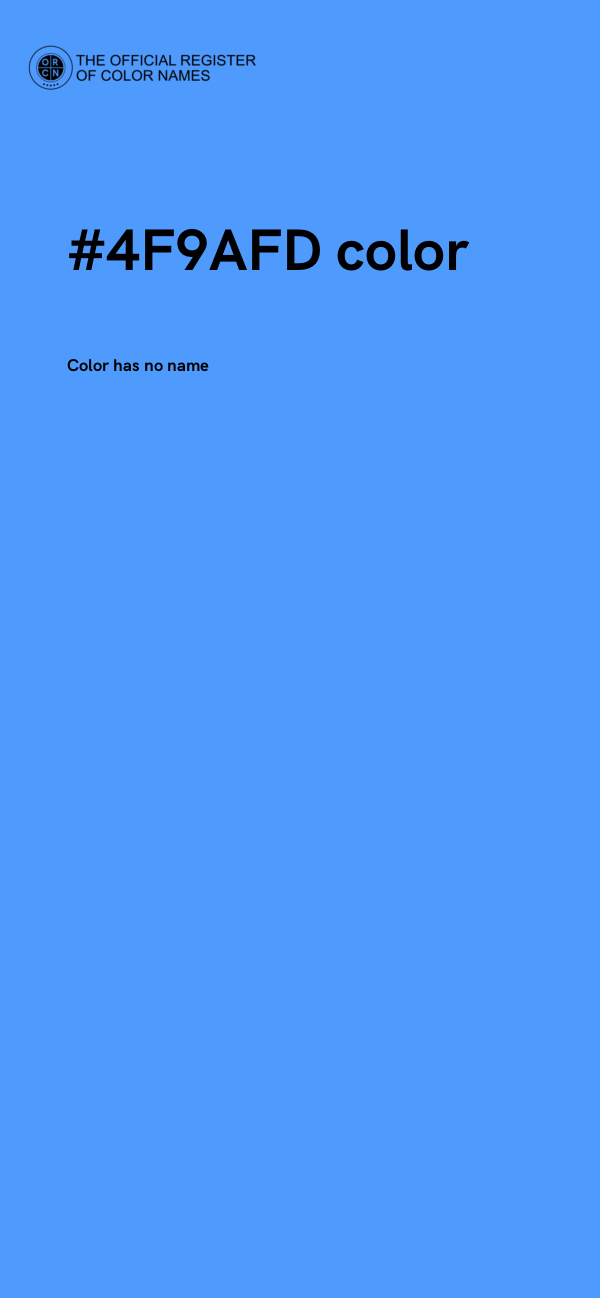 #4F9AFD color image