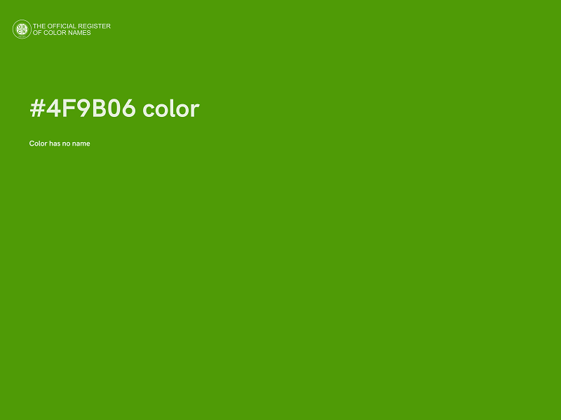 #4F9B06 color image