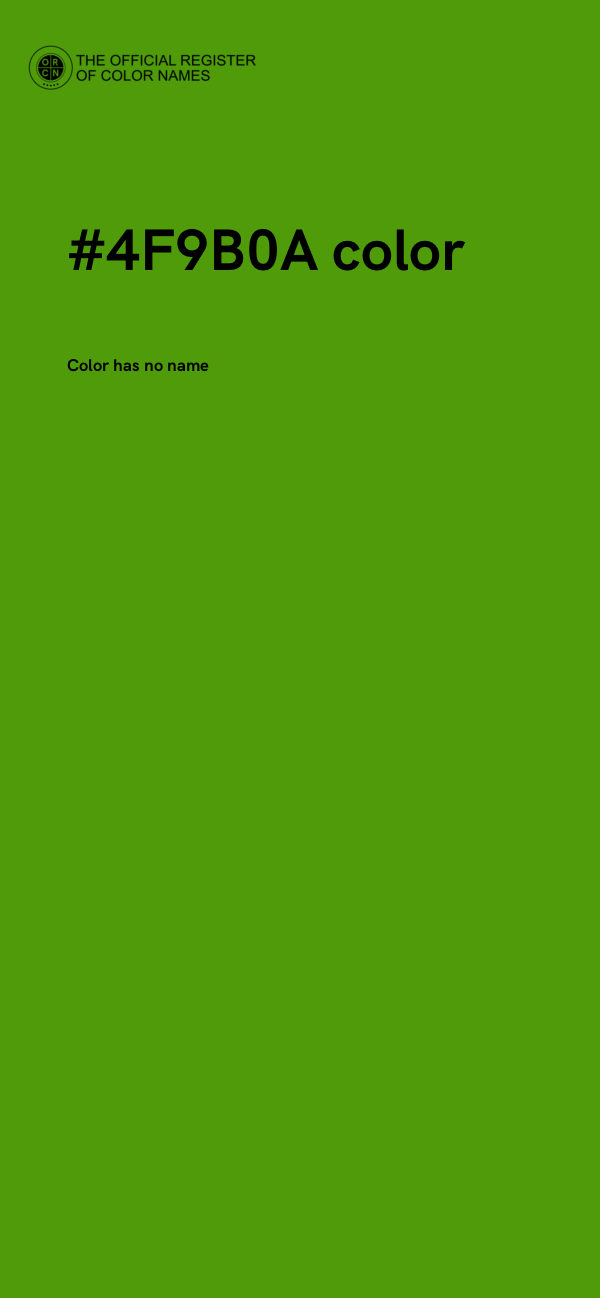 #4F9B0A color image