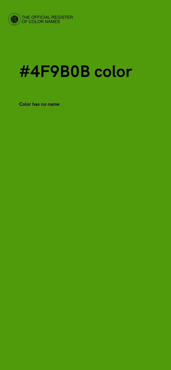 #4F9B0B color image