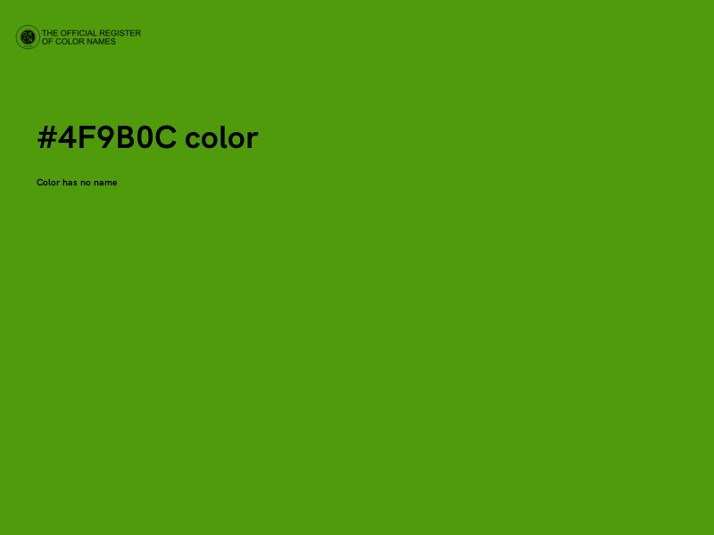 #4F9B0C color image