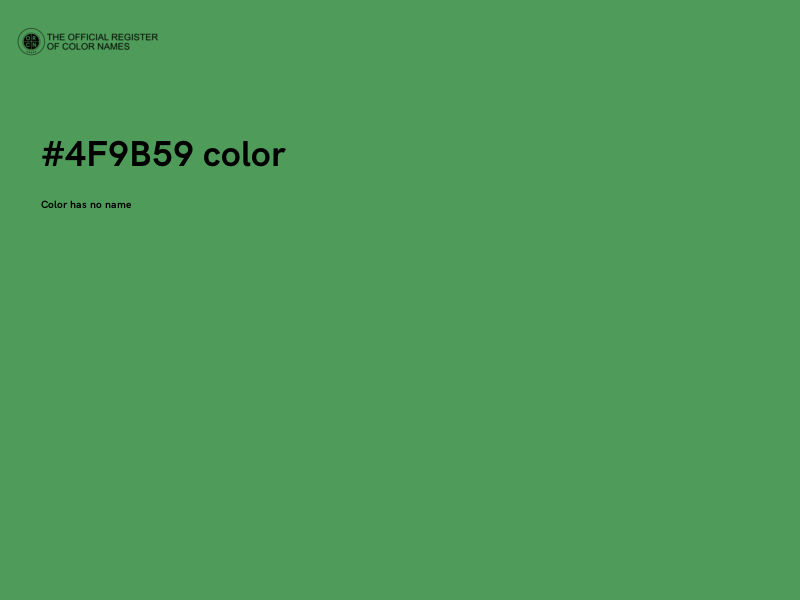 #4F9B59 color image