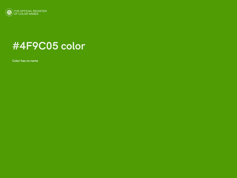#4F9C05 color image