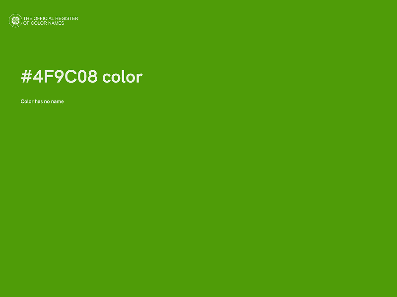 #4F9C08 color image