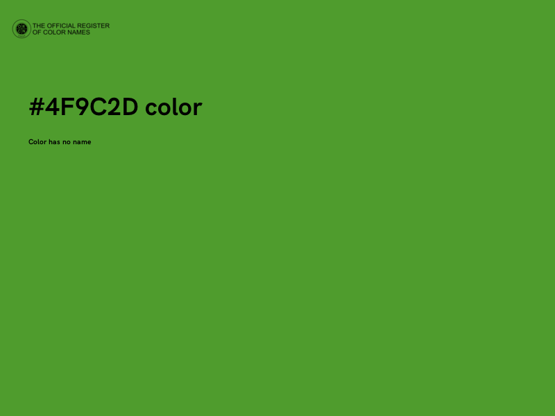 #4F9C2D color image