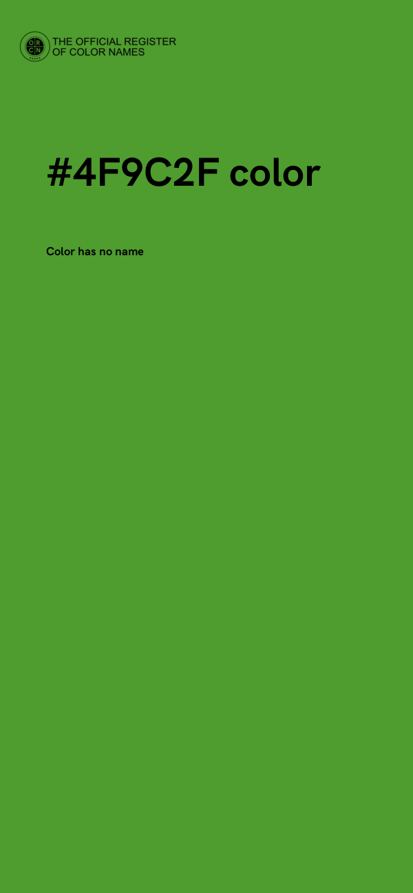 #4F9C2F color image