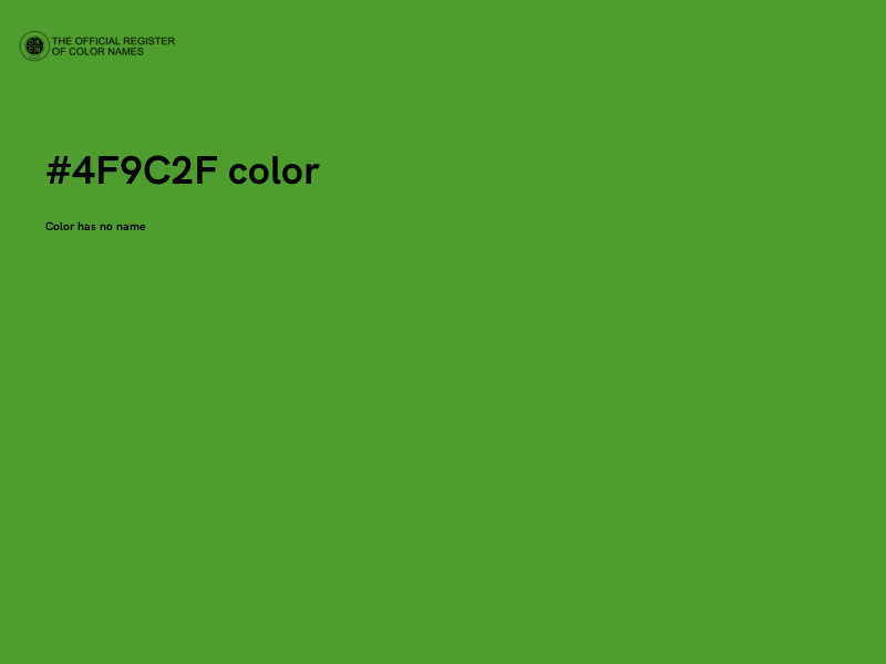 #4F9C2F color image