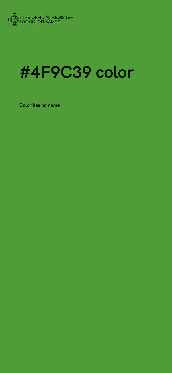 #4F9C39 color image