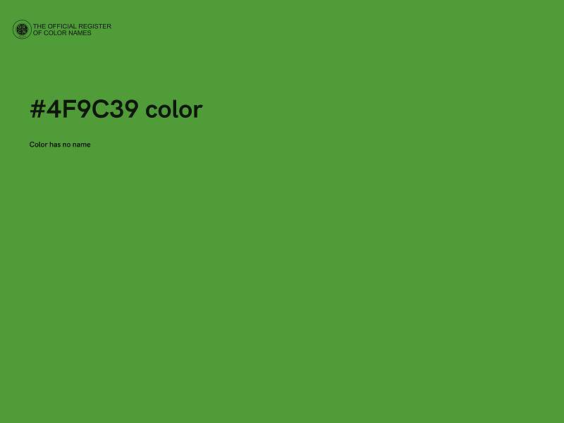 #4F9C39 color image