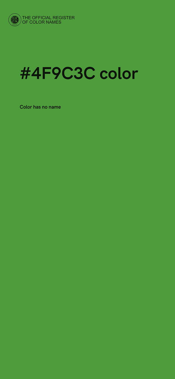 #4F9C3C color image