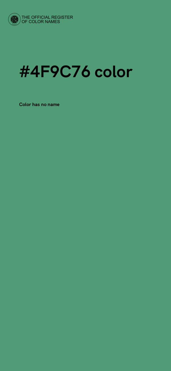 #4F9C76 color image