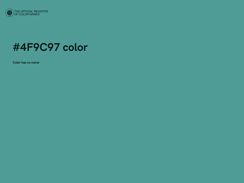 #4F9C97 color image