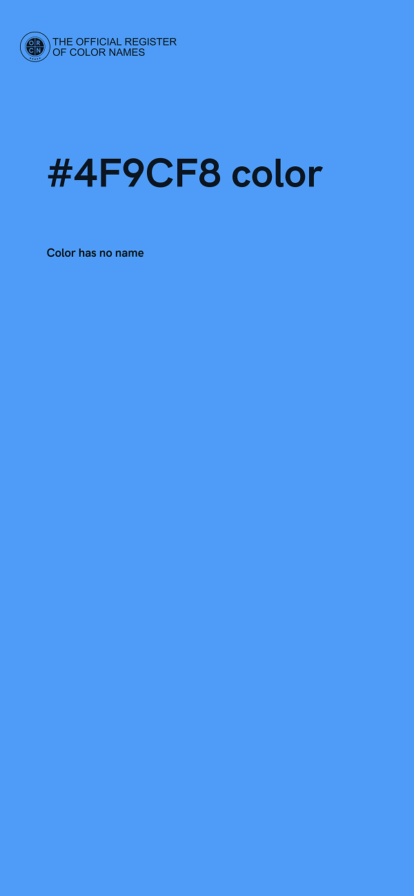 #4F9CF8 color image