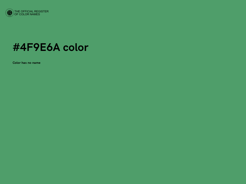 #4F9E6A color image