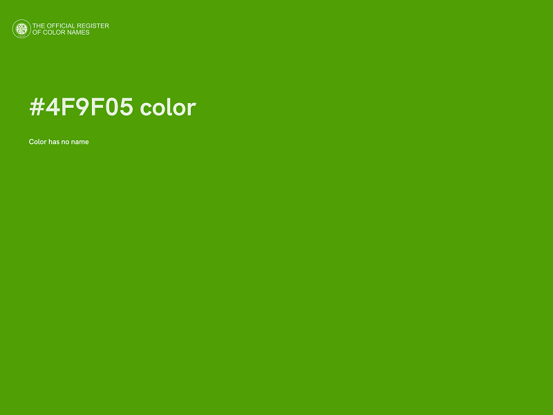 #4F9F05 color image