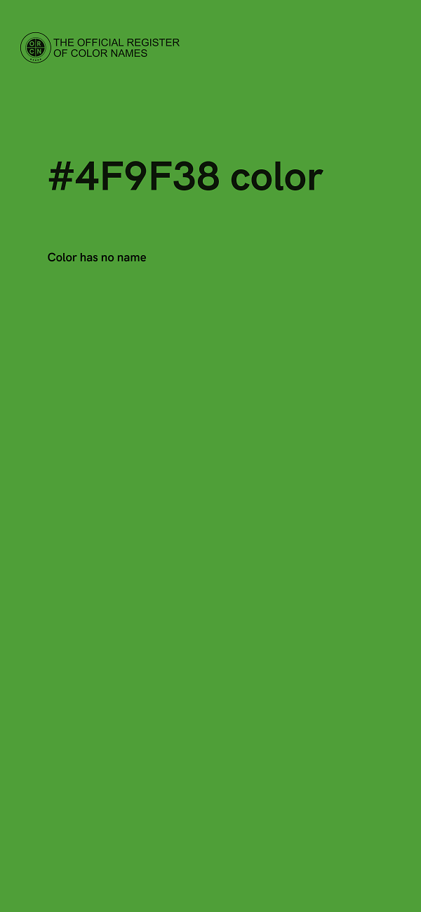#4F9F38 color image