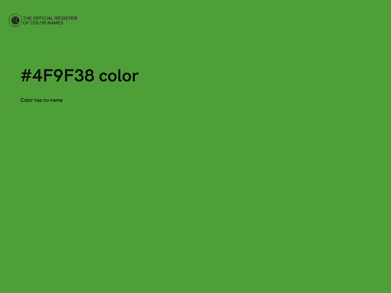 #4F9F38 color image