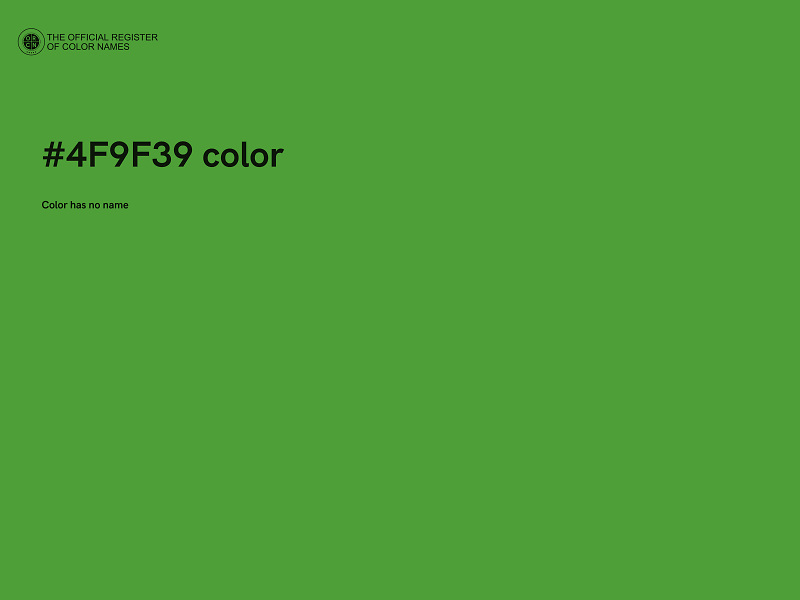 #4F9F39 color image