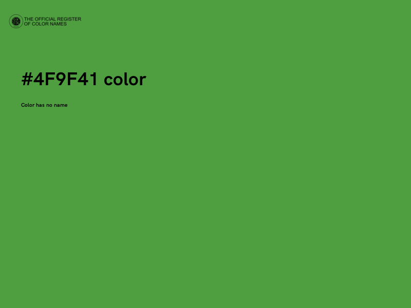 #4F9F41 color image