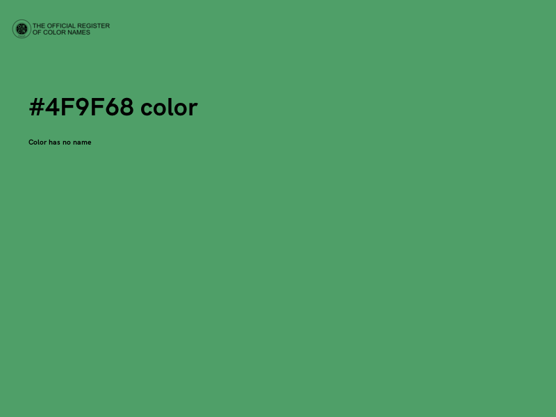 #4F9F68 color image