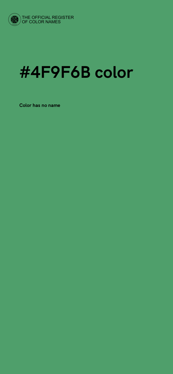 #4F9F6B color image
